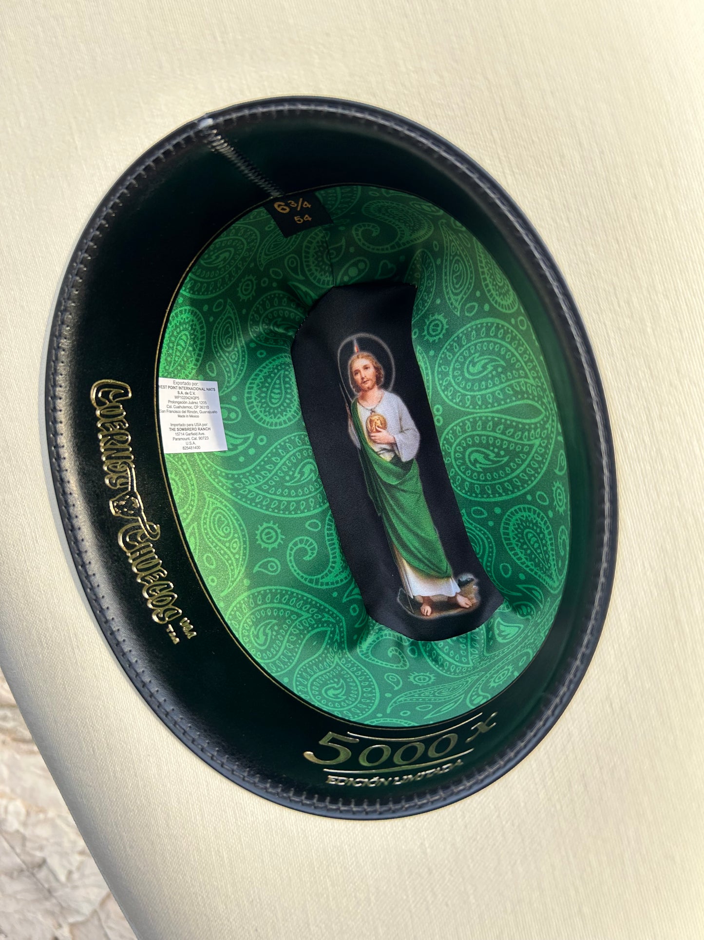 Sombrero San Judas 5000X Estilo Sinaloa