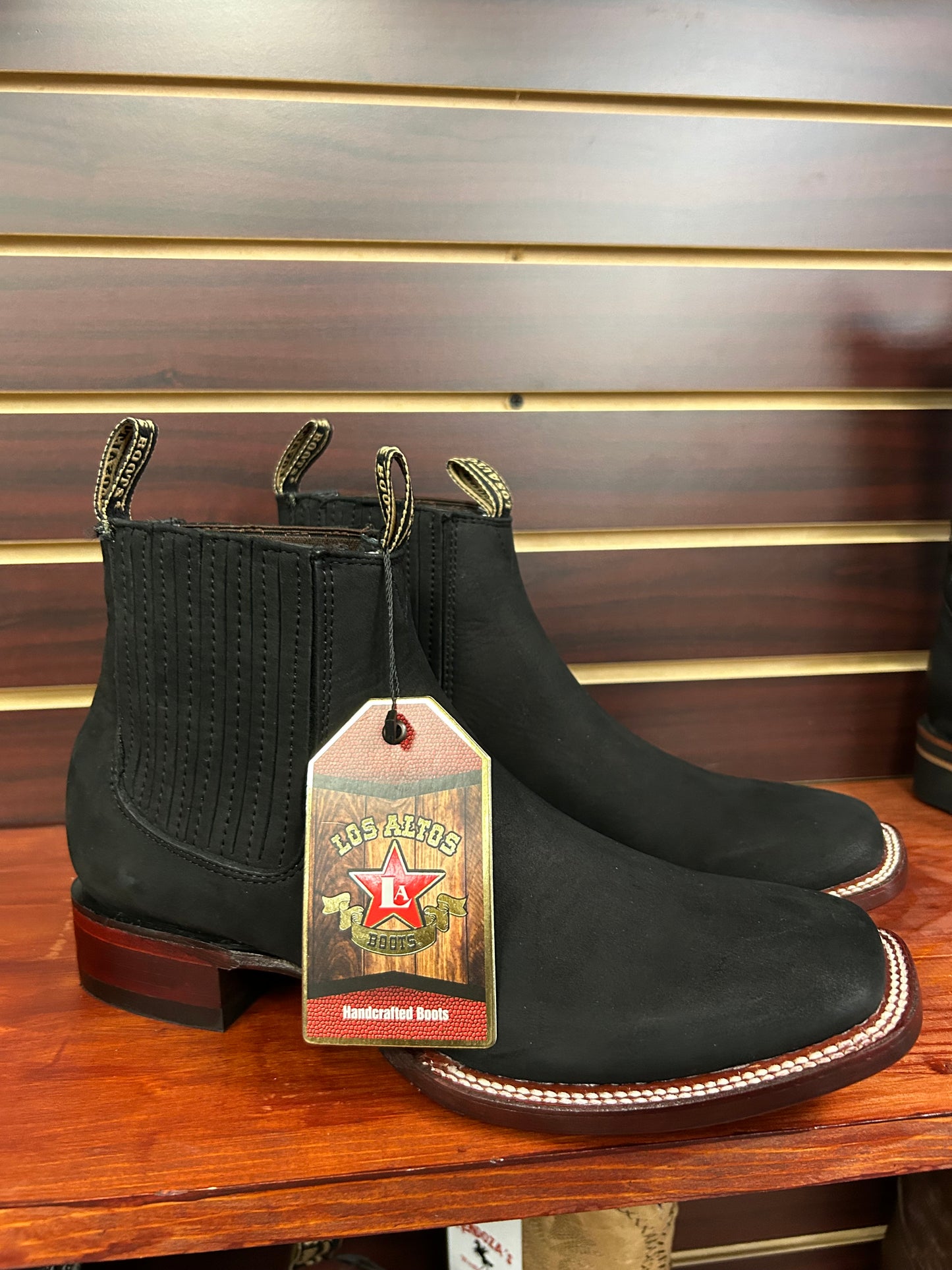 Botine Charro Nobuck Black Los Altos Boots