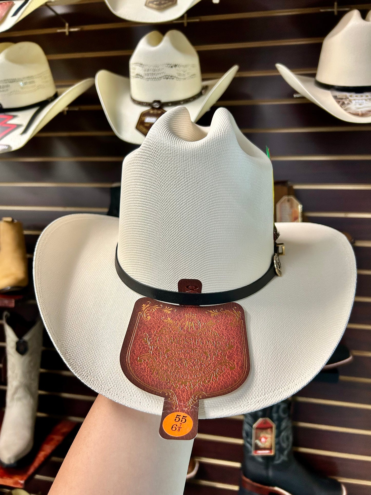 Sombrero Tombstone 1000X Copa Alta Estilo El Viejon