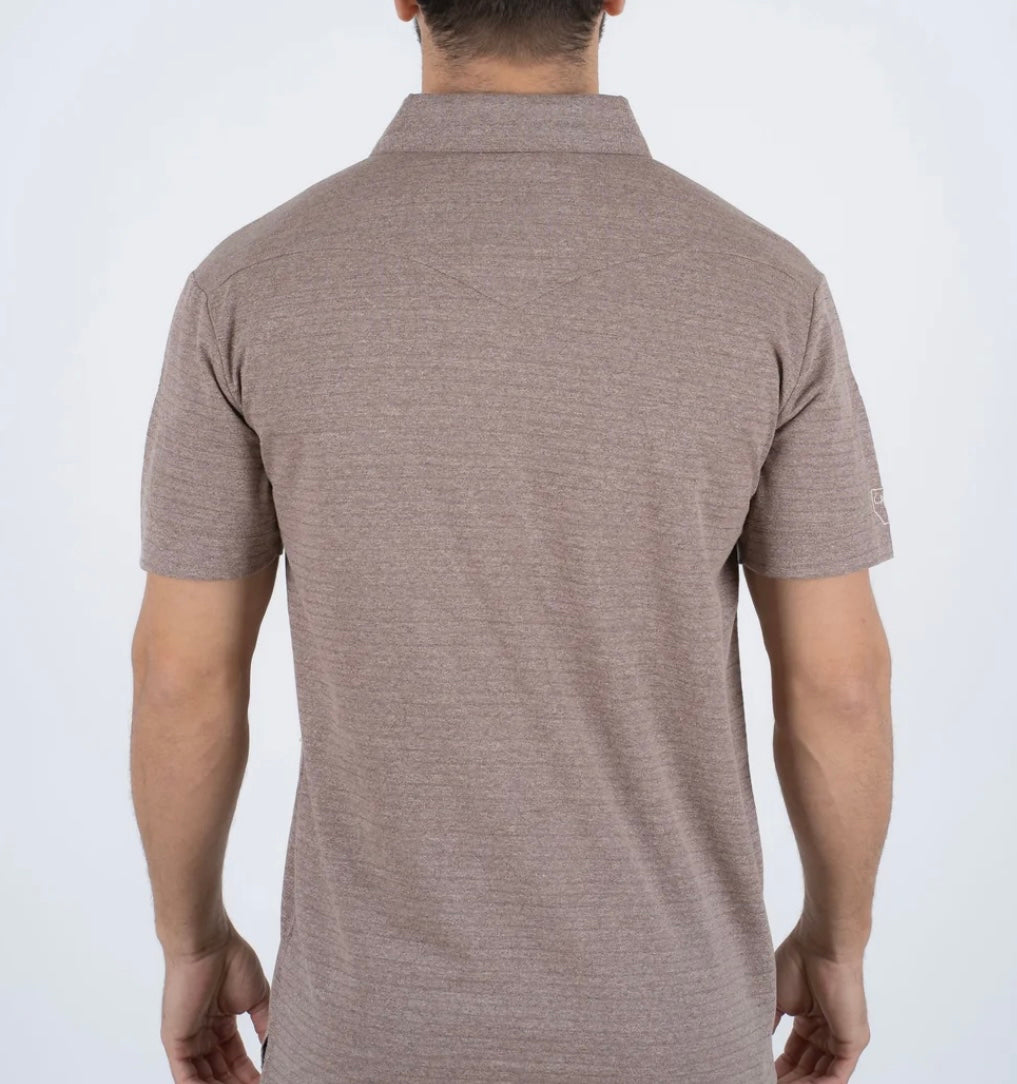 Brown Western Polo