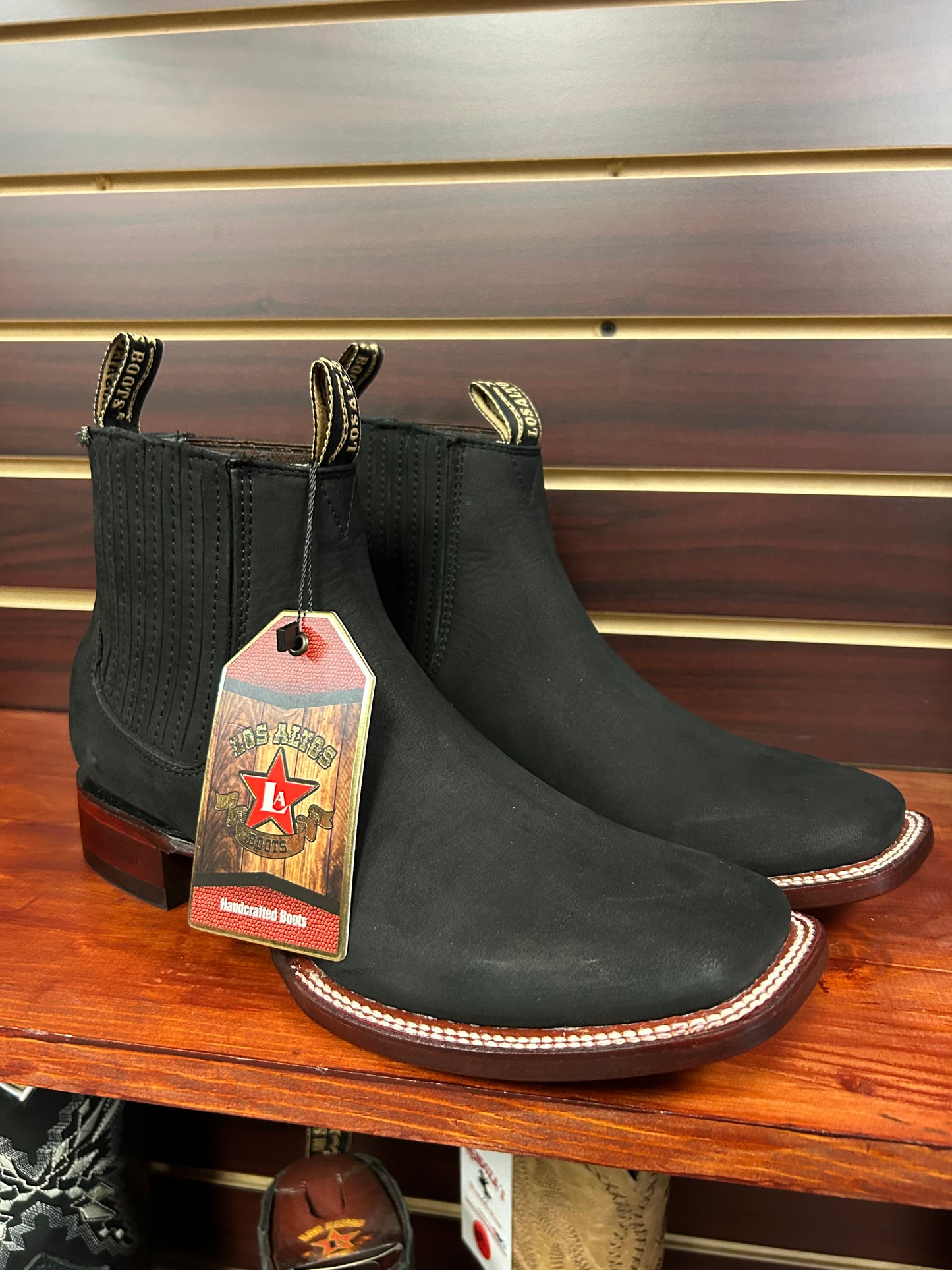 Botine Charro Nobuck Black Los Altos Boots