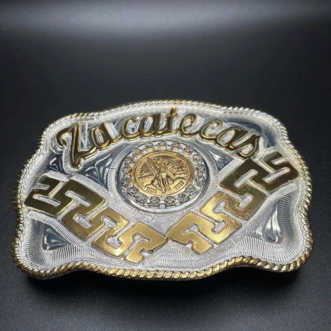 Hebilla de Zacatecas con Centenario