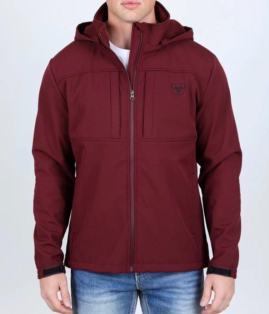 Burgundy Soft-shell Jacket