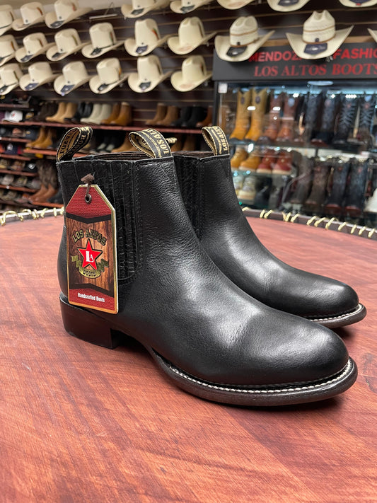 Los Altos Charro Short Boot Belmont Black