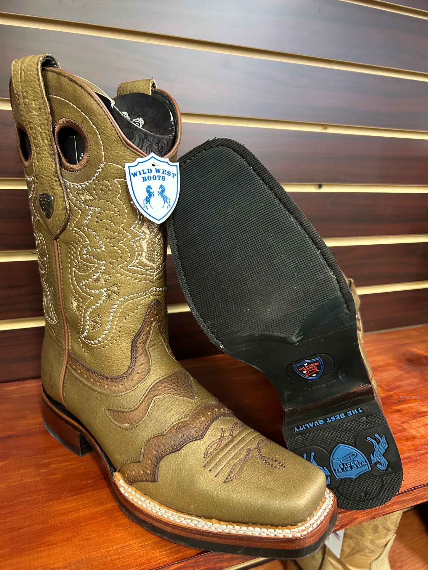 Wild West Rodeo Square Toe Boots Rage Honey