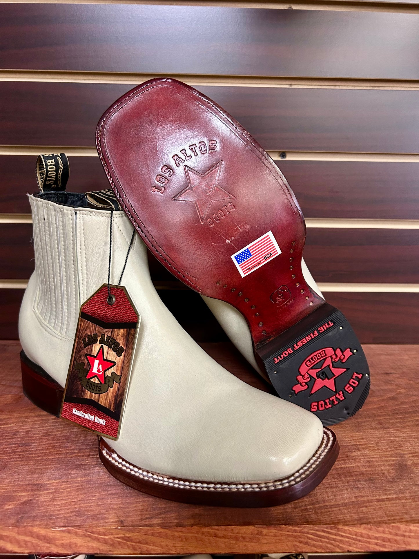 Botine Charro Winter White Los Altos Boots