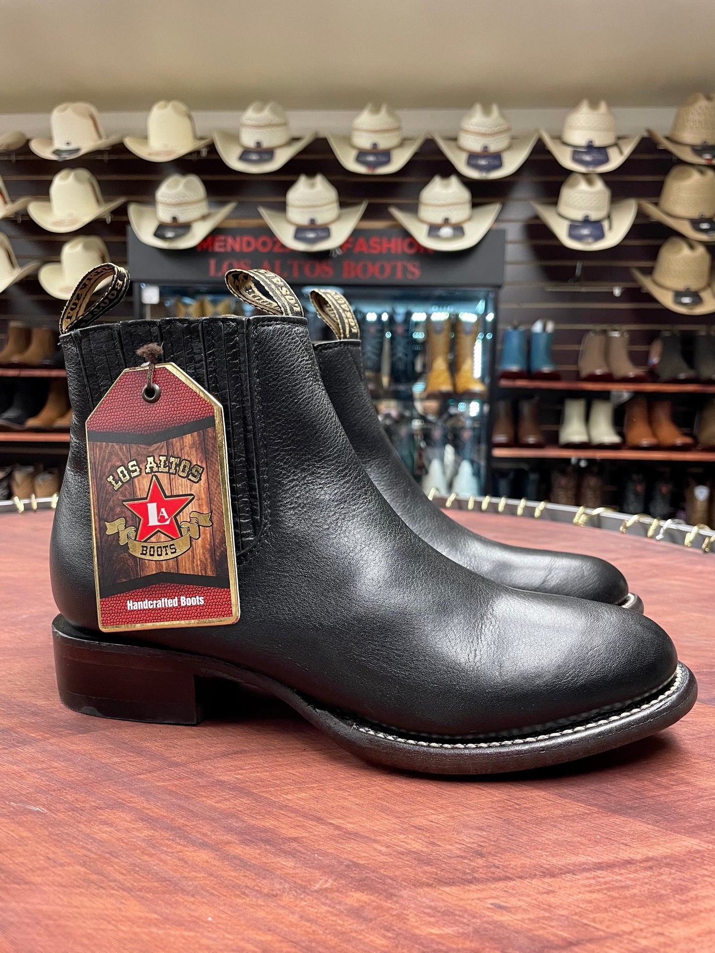 Los Altos Charro Short Boot Belmont Black