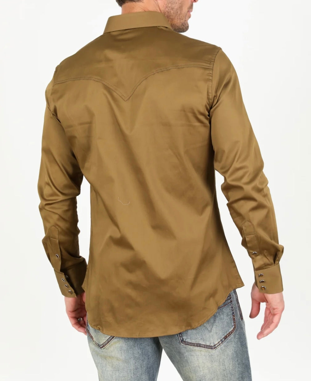 Light Brown Modern Fit Dress Shirt
