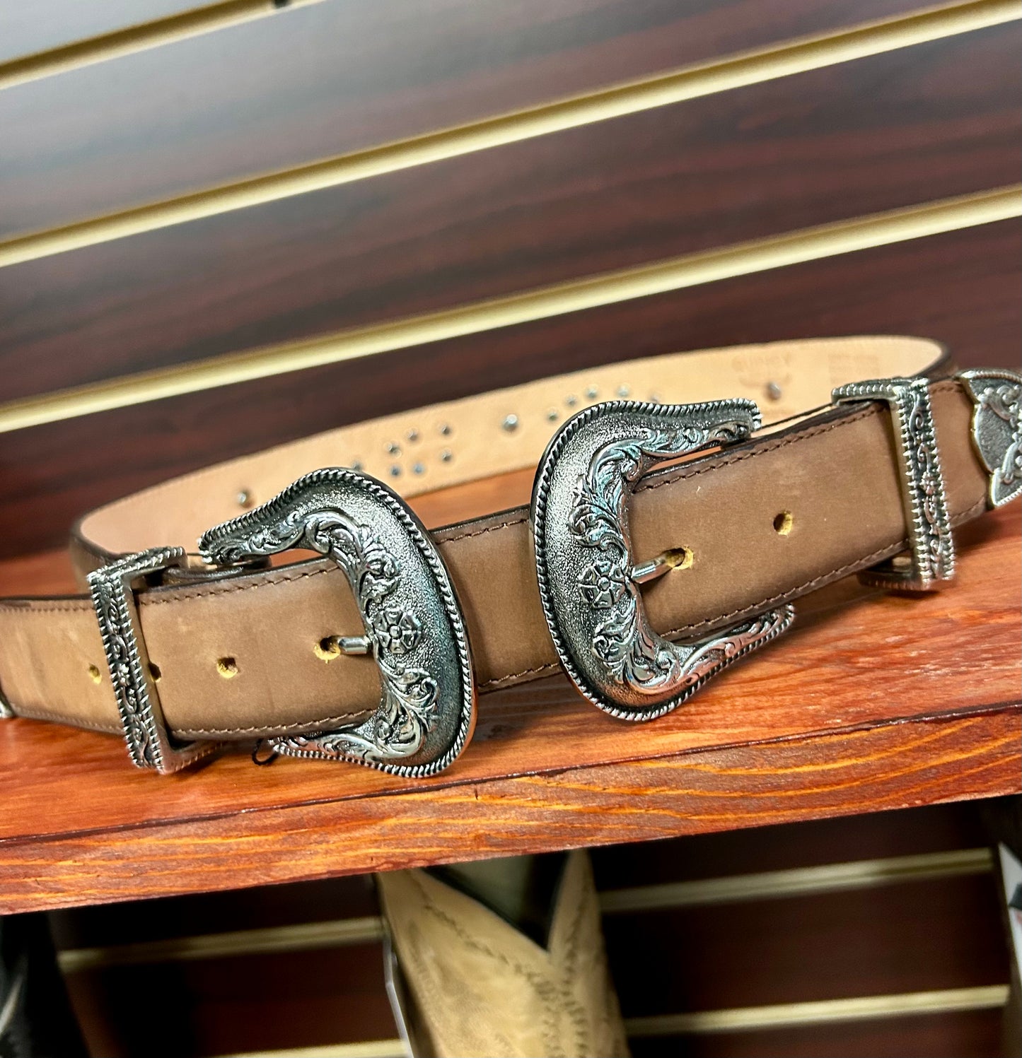 Diana Double Buckle Women’s Western Belt