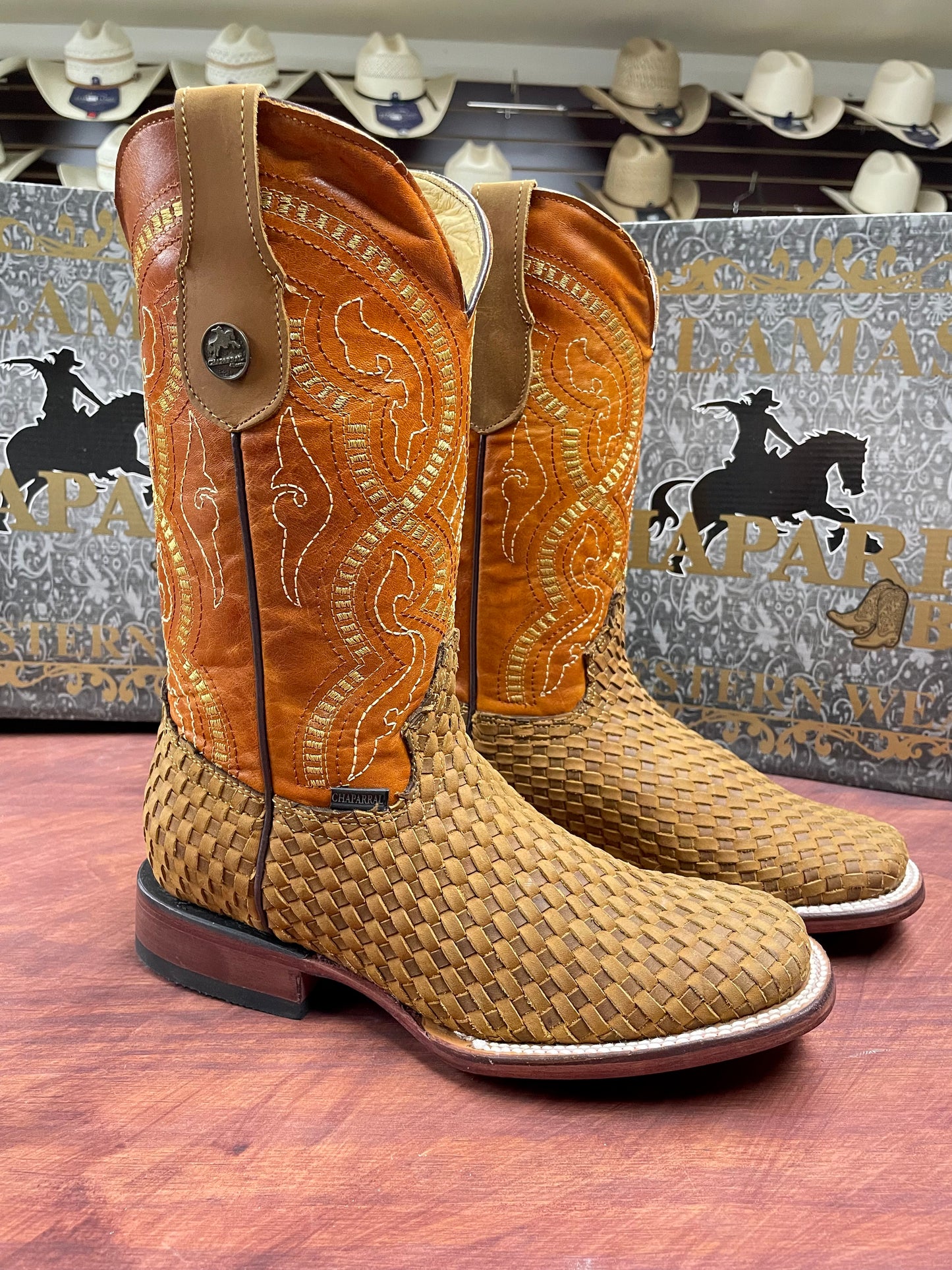 Petatillo Square Toe Honey Boot