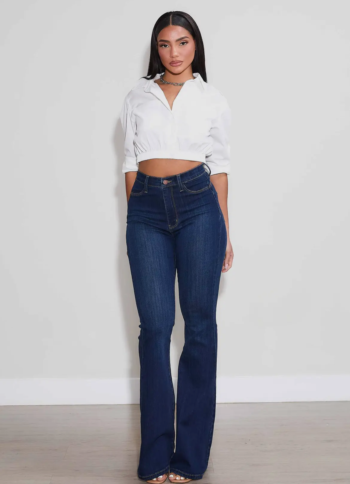 Flare Jeans (Dark Stone)