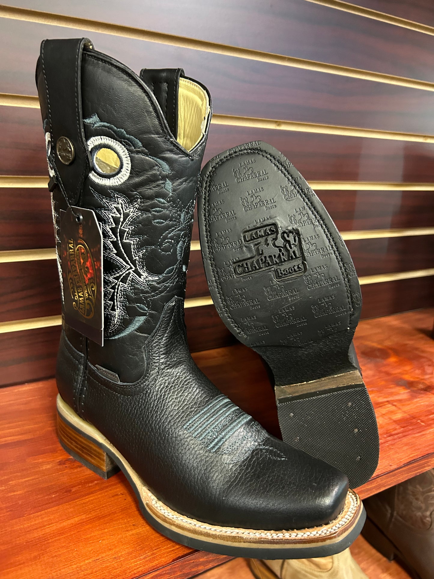 Square Toe Black Boot