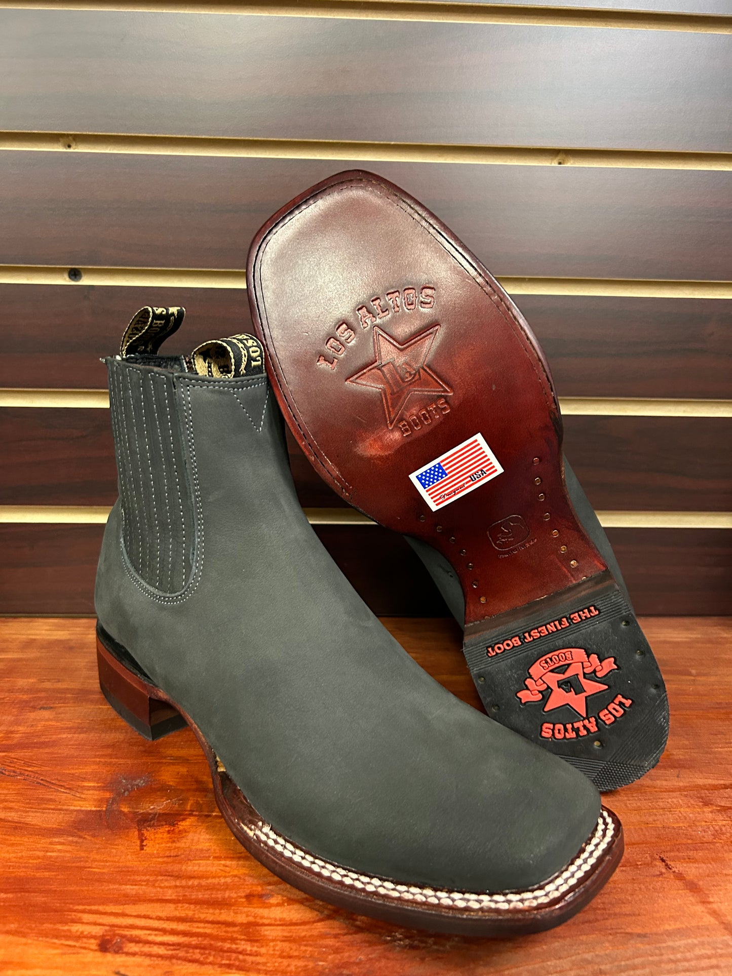 Botine Charro Nobuck Gray Los Altos Boots