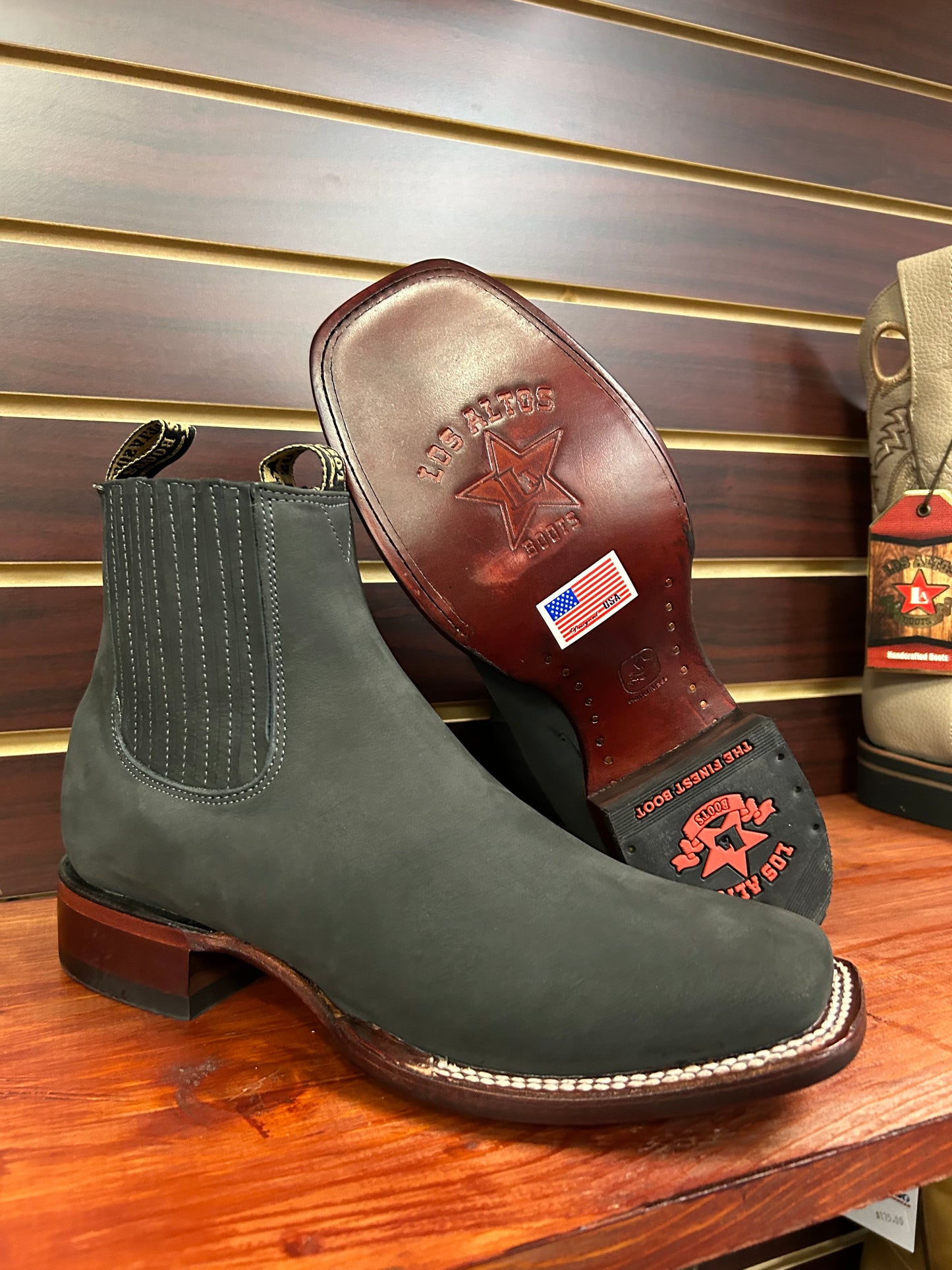 Botine Charro Nobuck Gray Los Altos Boots