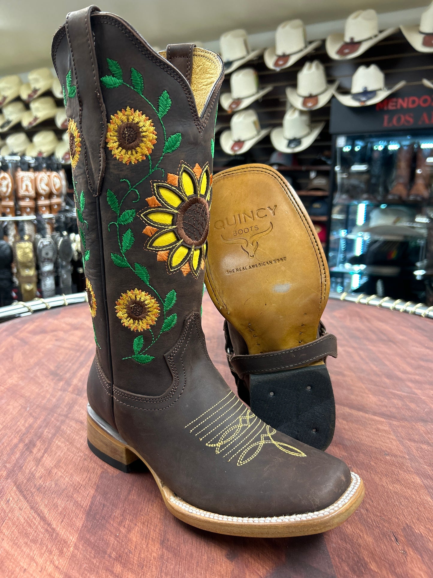 Quincy Chocolate Sunflower Women’s Boot