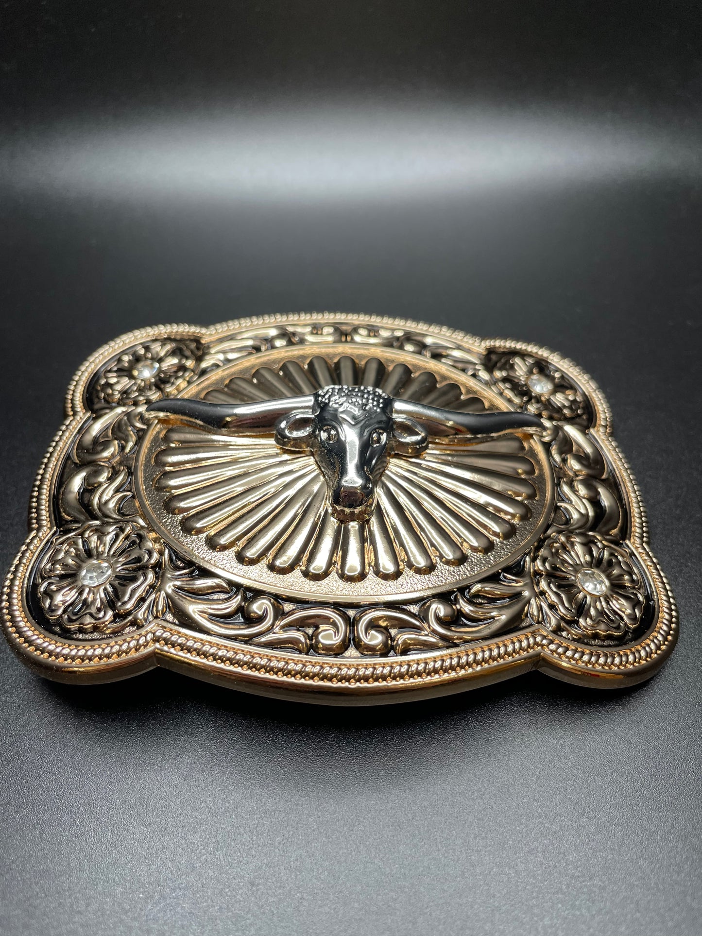 Long Horn Bronze Buckle