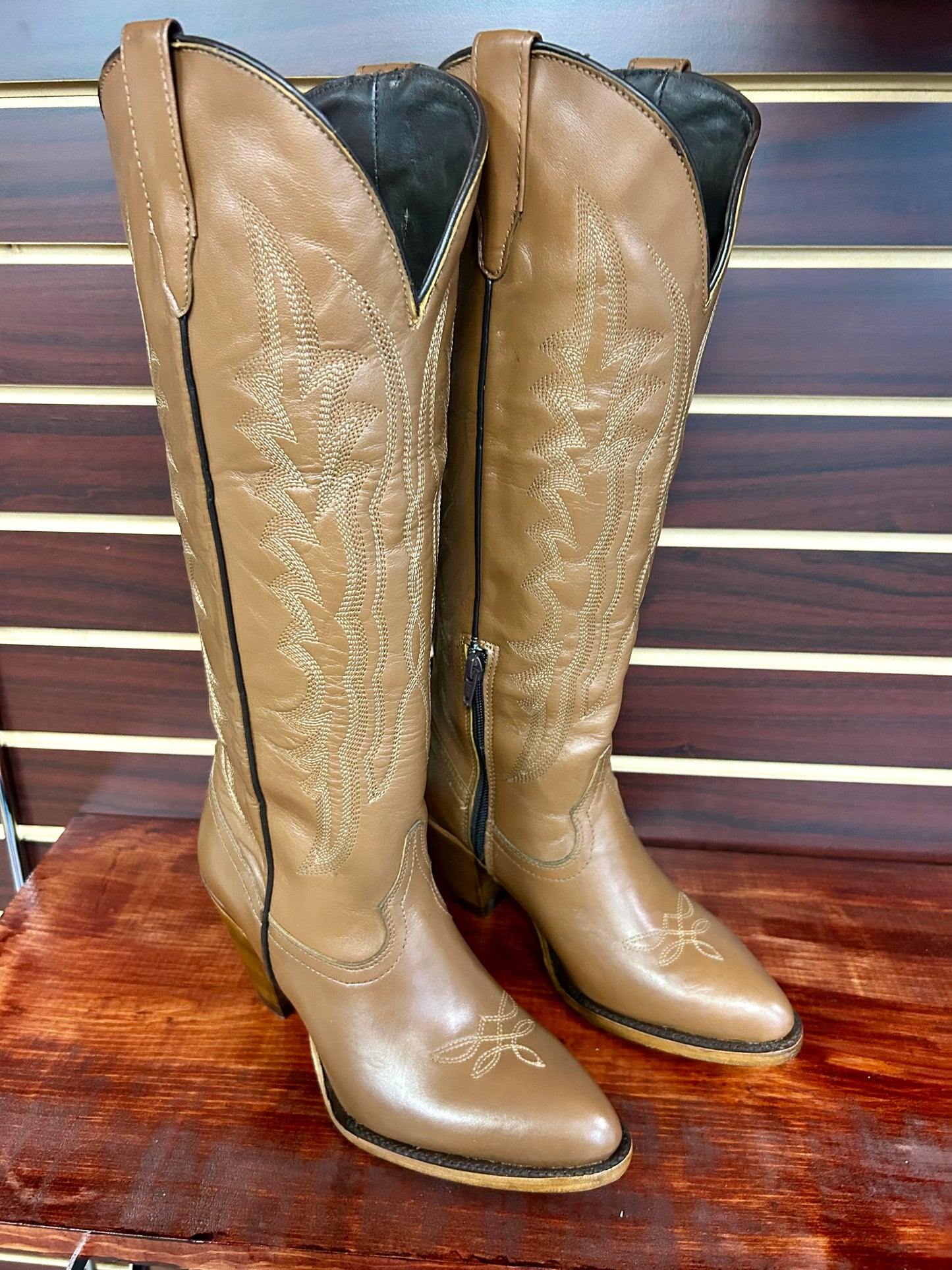 Destiny Honey Knee High Snip Toe Boot