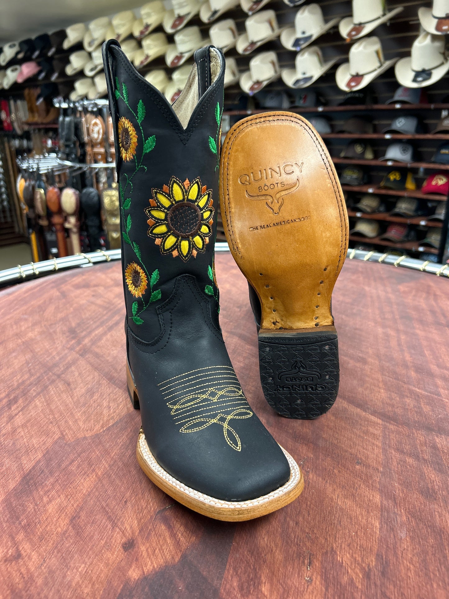 Quincy Black Sunflower Women’s Boot