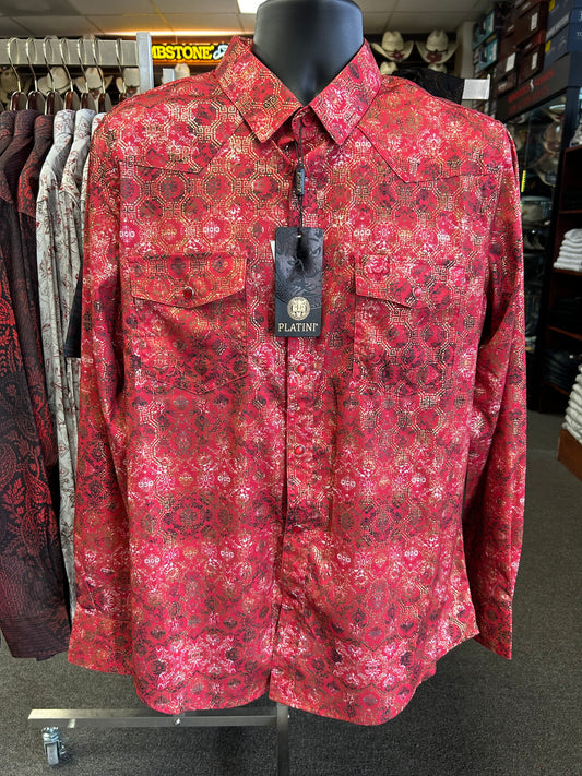 Red Orange Dress Shirt
