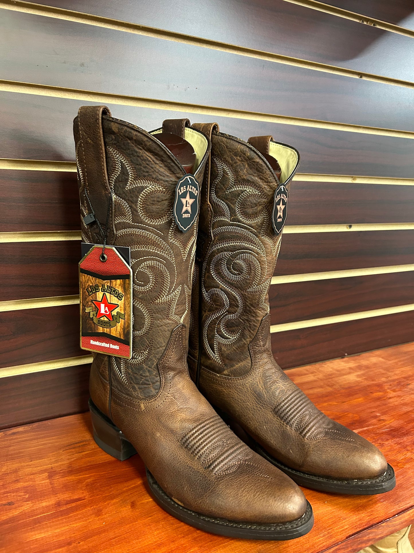 Los Altos Boots Round Toe Rage Walnut