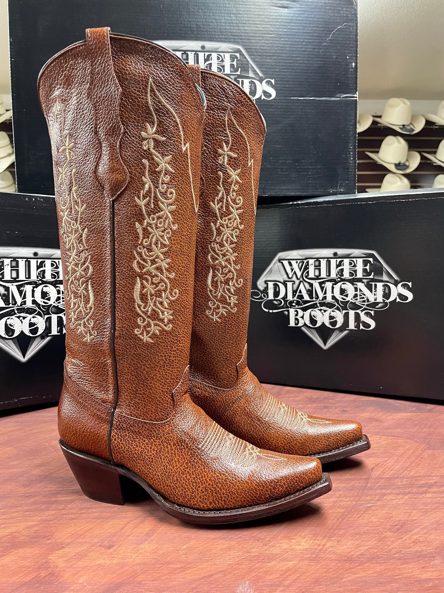 White Diamonds Boots Tubo Alto Chedron