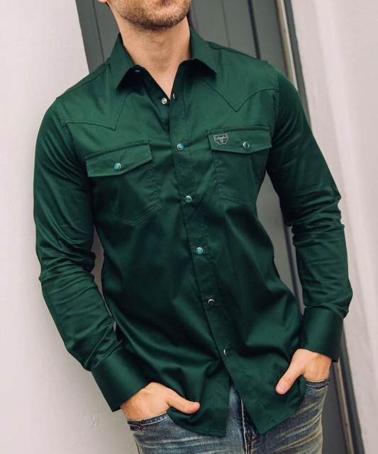 Emerald Green Men’s Long Sleeve Shirt