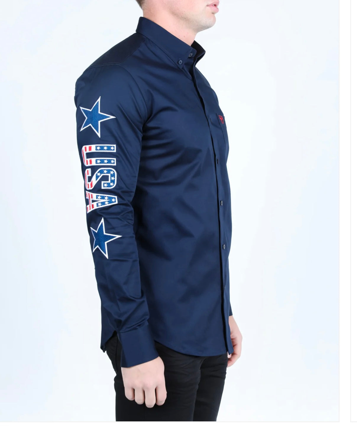 USA Embroidery Dress Shirt