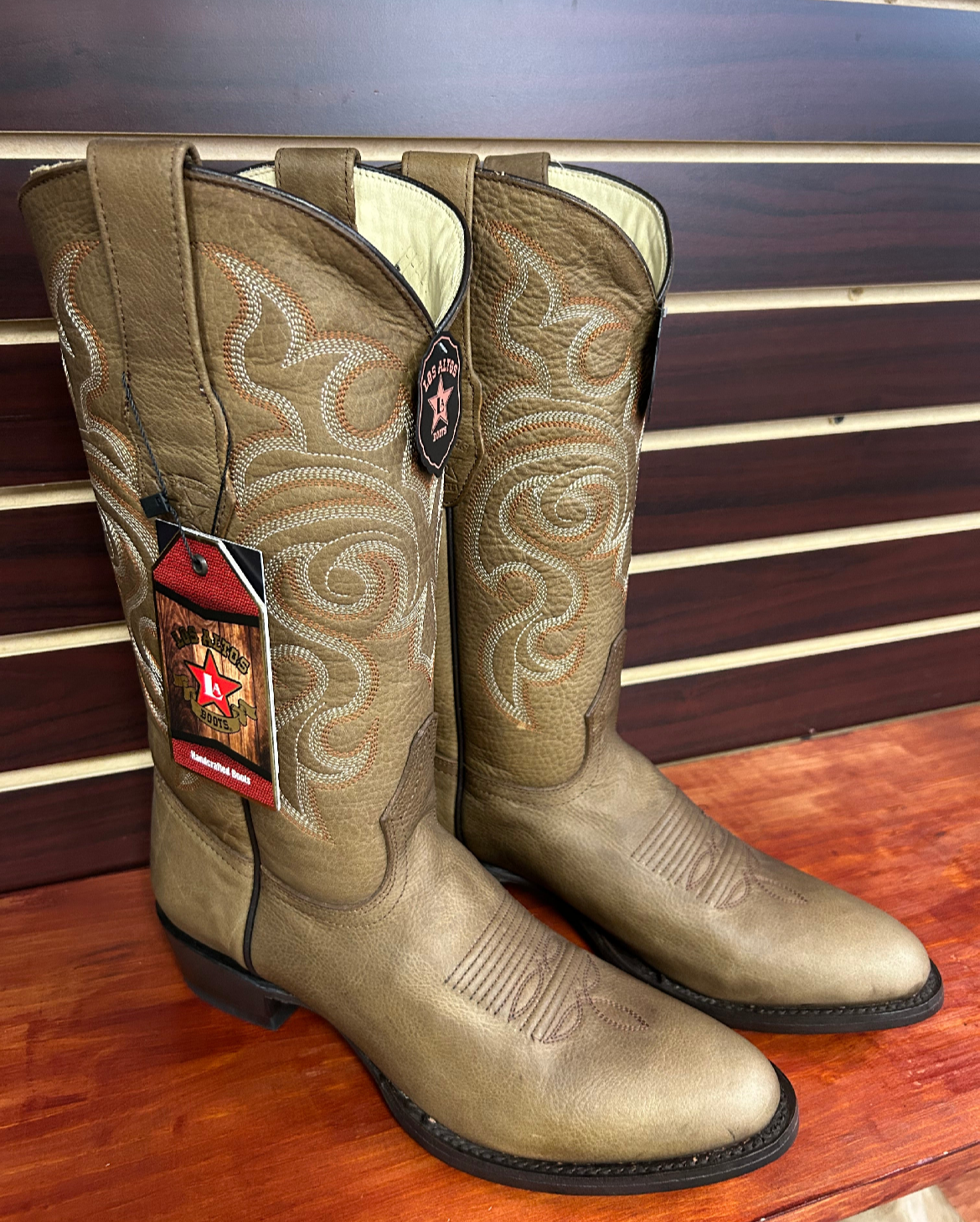Walnut Color Boot Round Toe Men’s Boot (Walnut, Honey & Brown) – Mendoza’s Western Wear