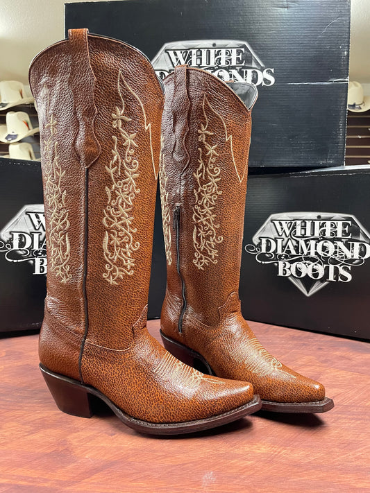 White Diamonds Boots Tubo Alto Chedron