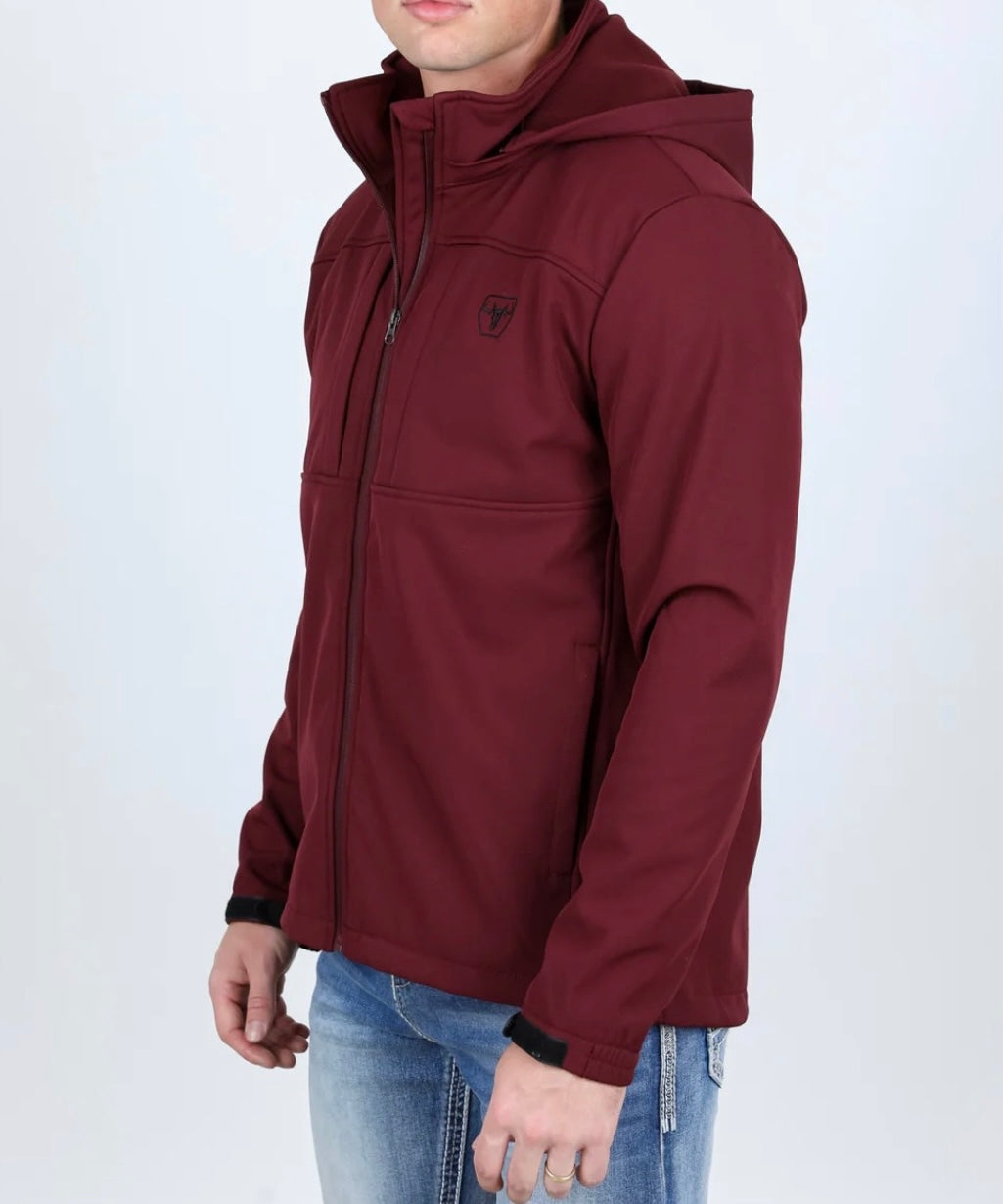 Burgundy Soft-shell Jacket