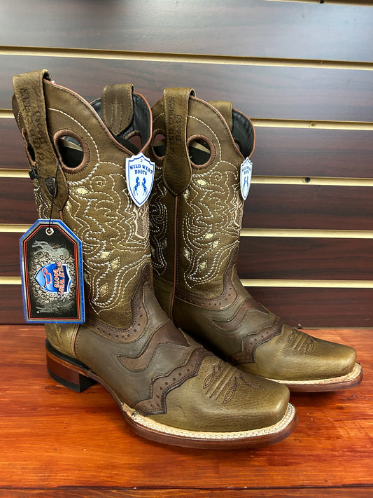 Wild West Rodeo square toe Boot Rage Honey