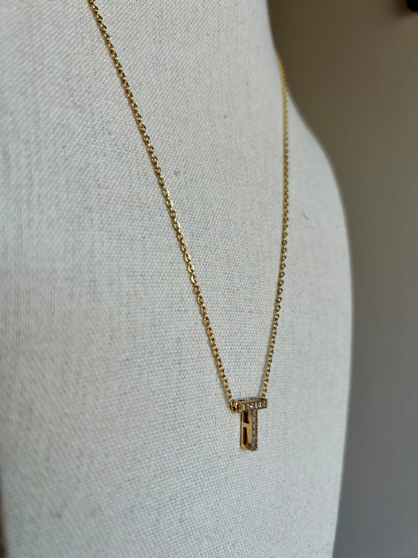 Letter T Necklace