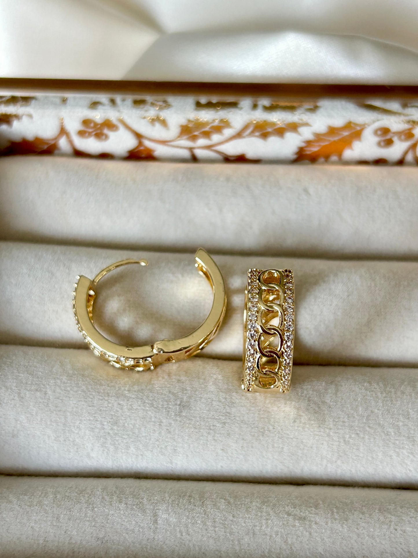 Infinity Link Hoop Earrings