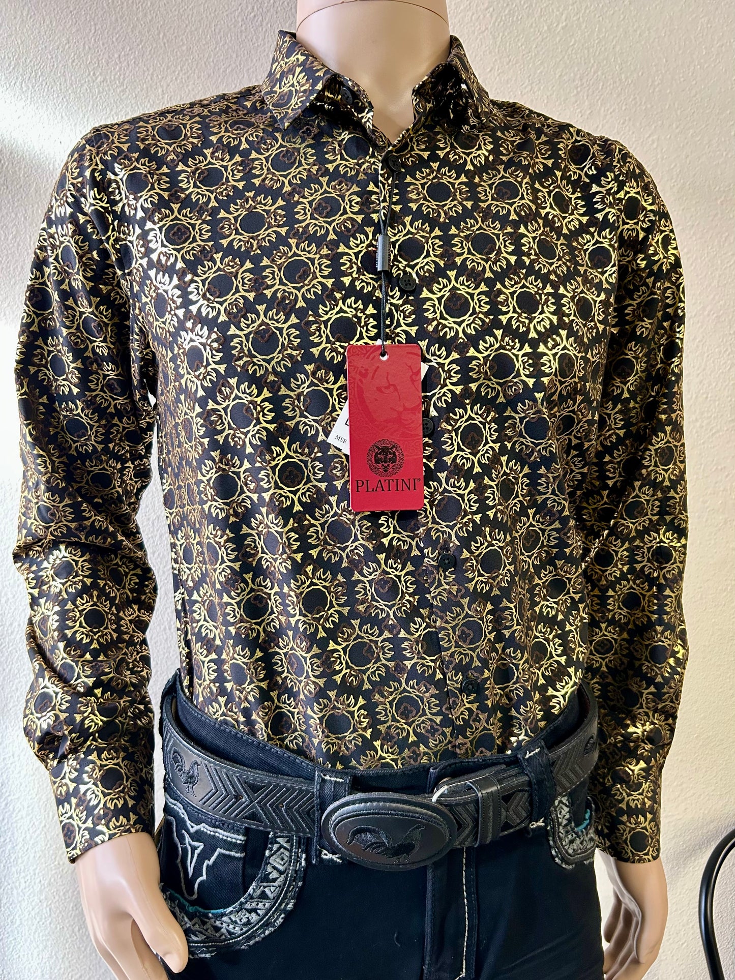 Gold Long Sleeve Shirt