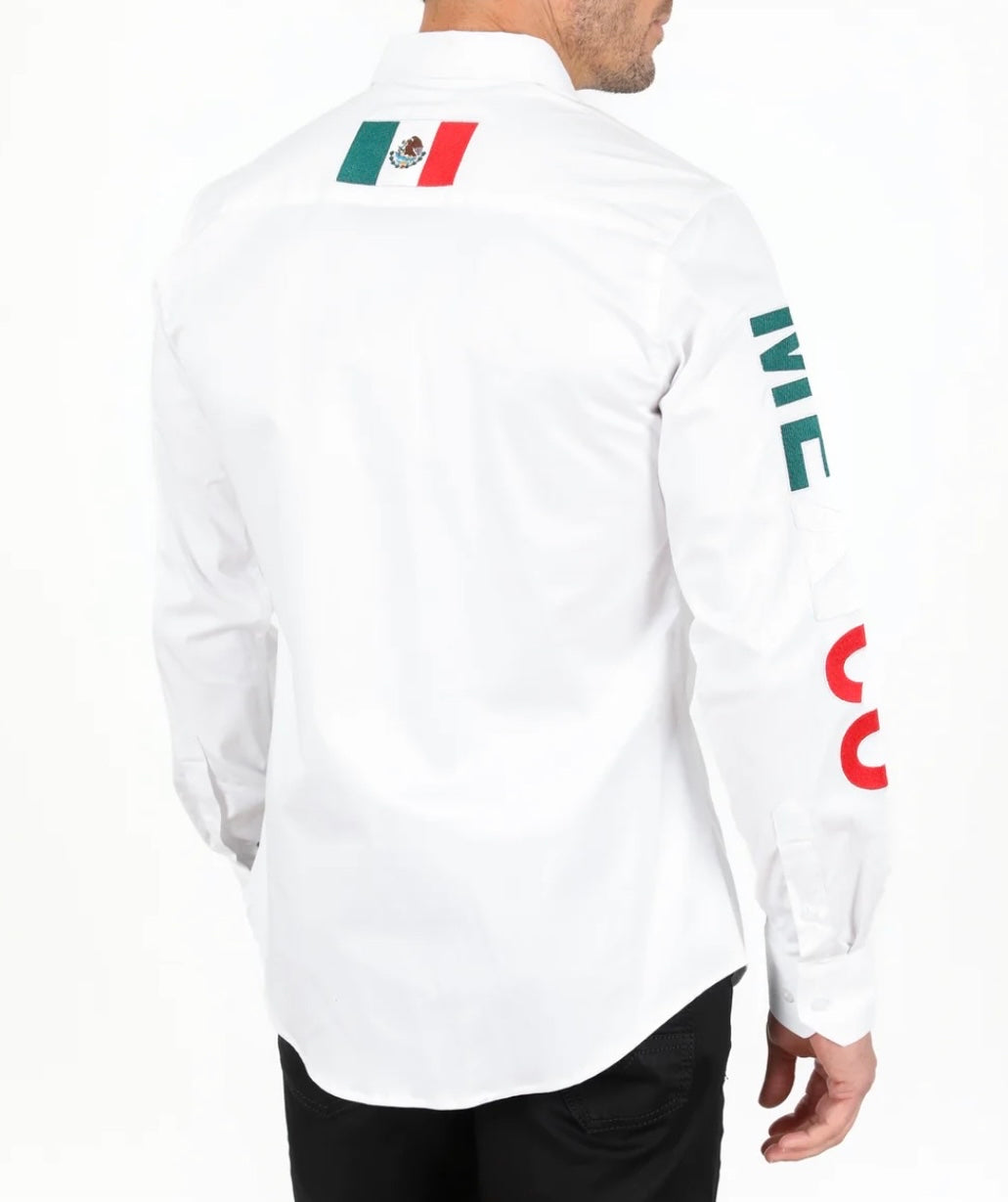 Mexico White Dress Shirt