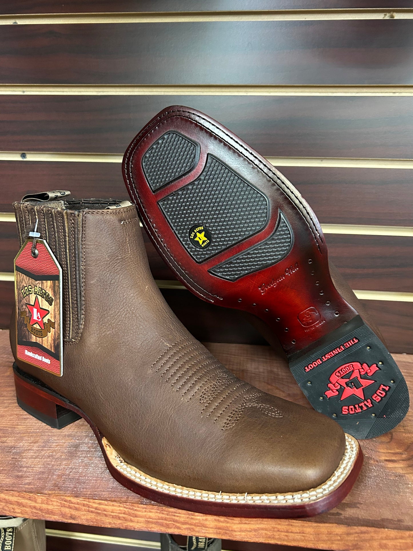 Botine Walnut Deer Skin Los Altos Boots