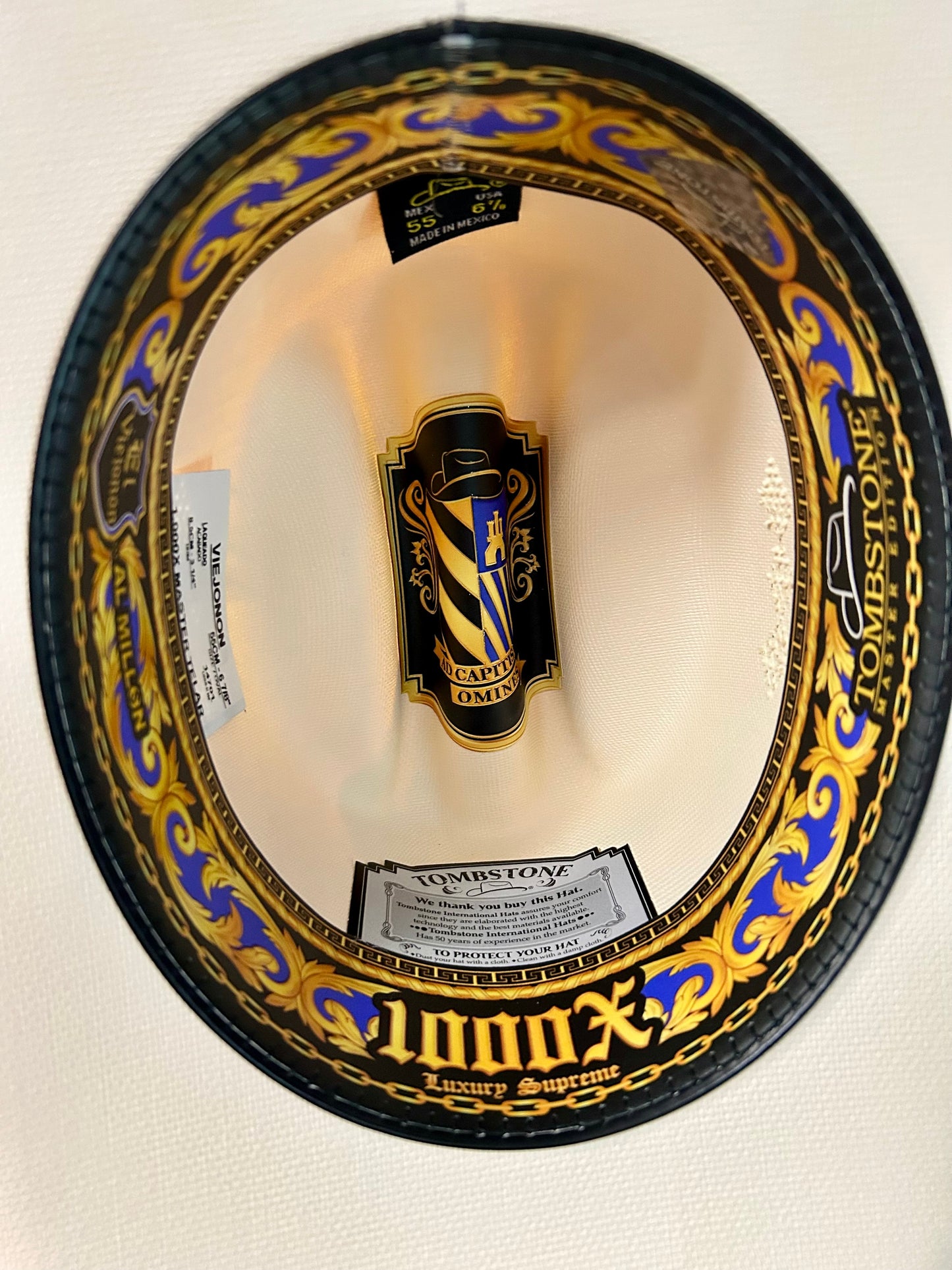 Sombrero Tombstone 1000X Copa Alta Estilo El Viejon