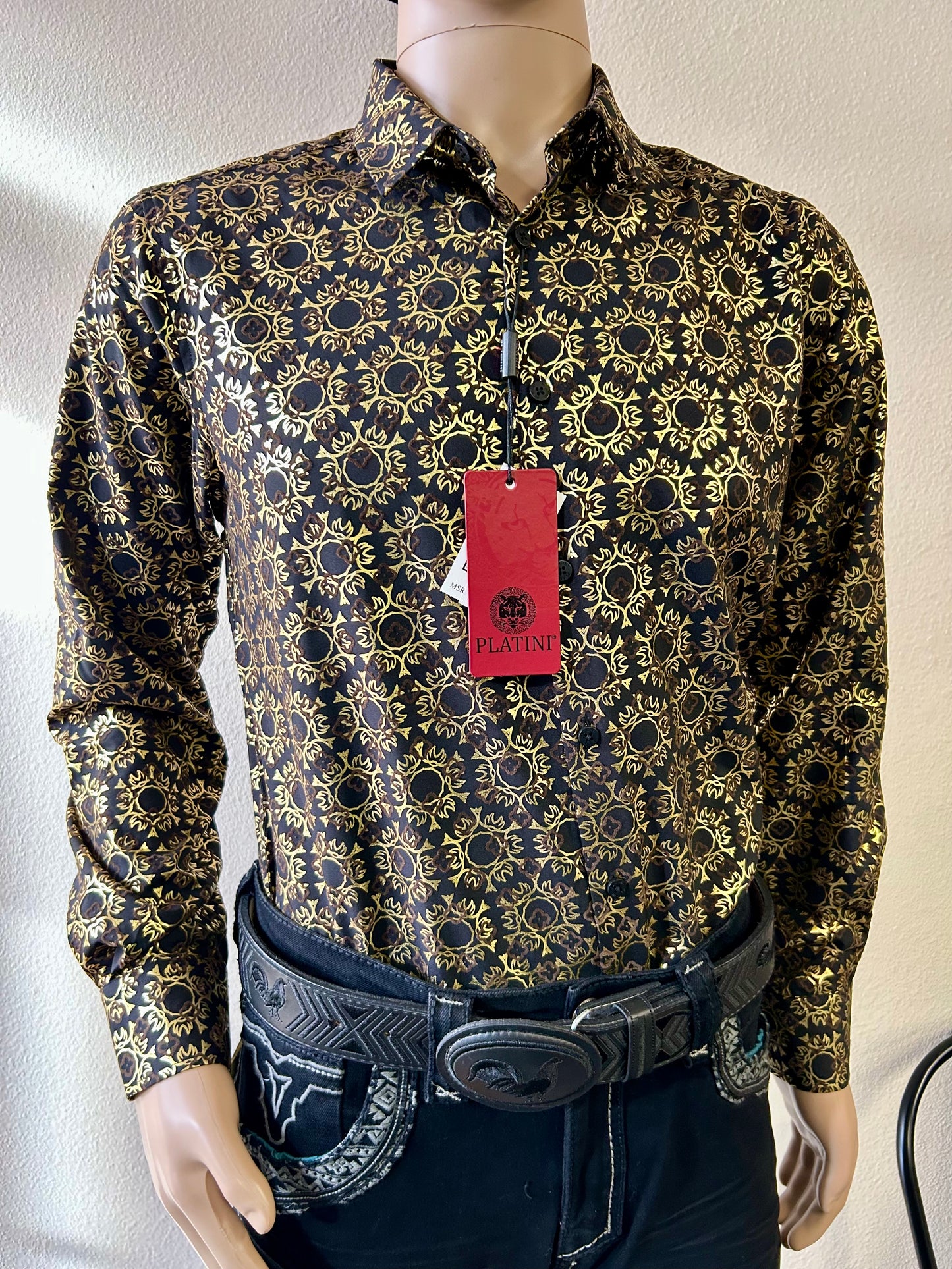 Gold Long Sleeve Shirt