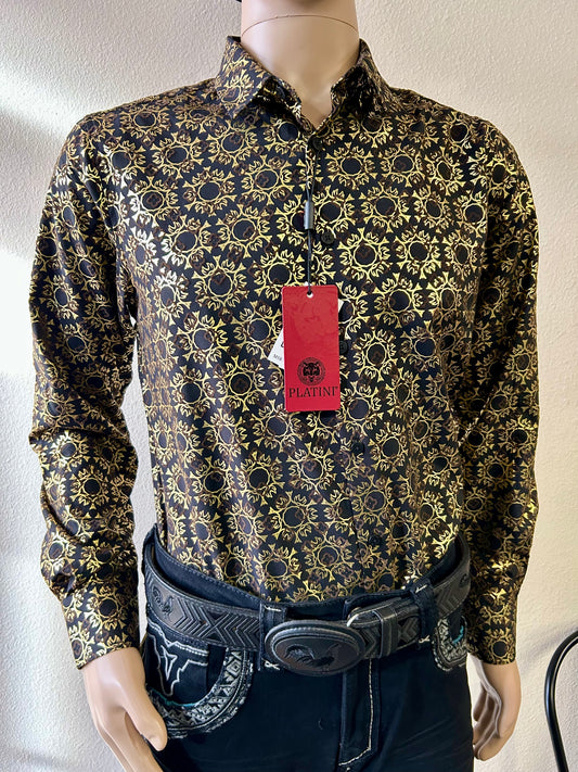 Gold Long Sleeve Shirt