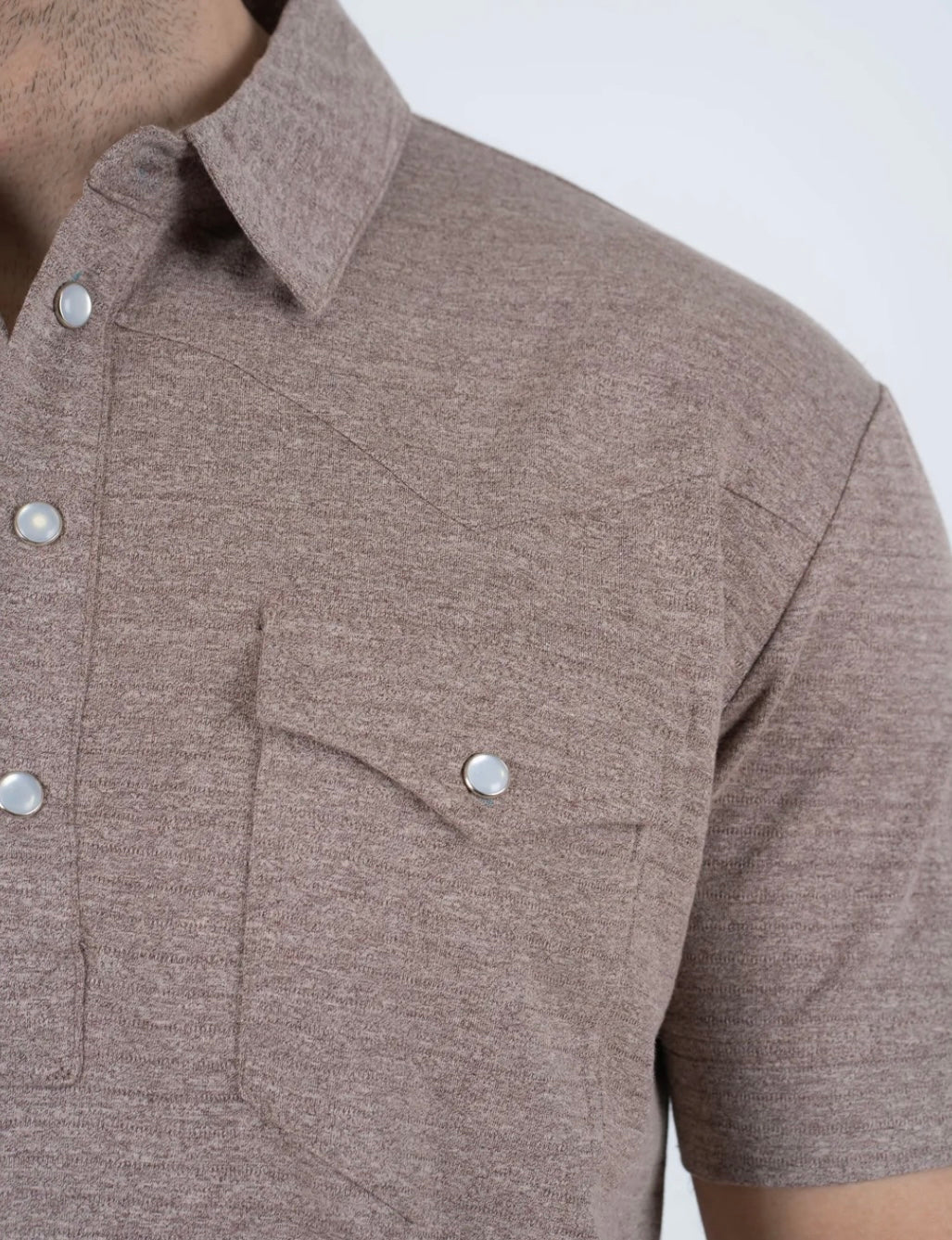 Brown Western Polo