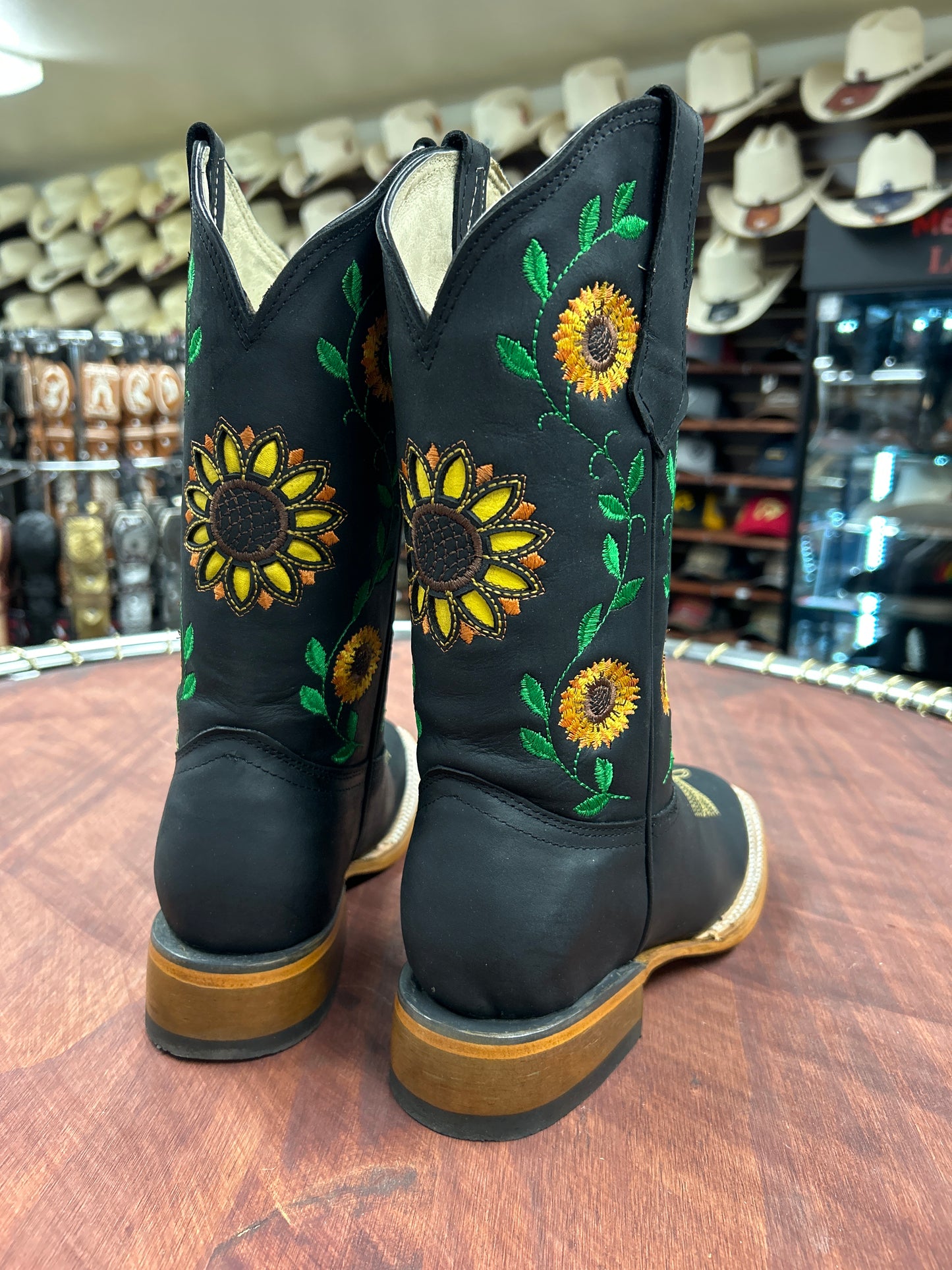 Quincy Black Sunflower Women’s Boot