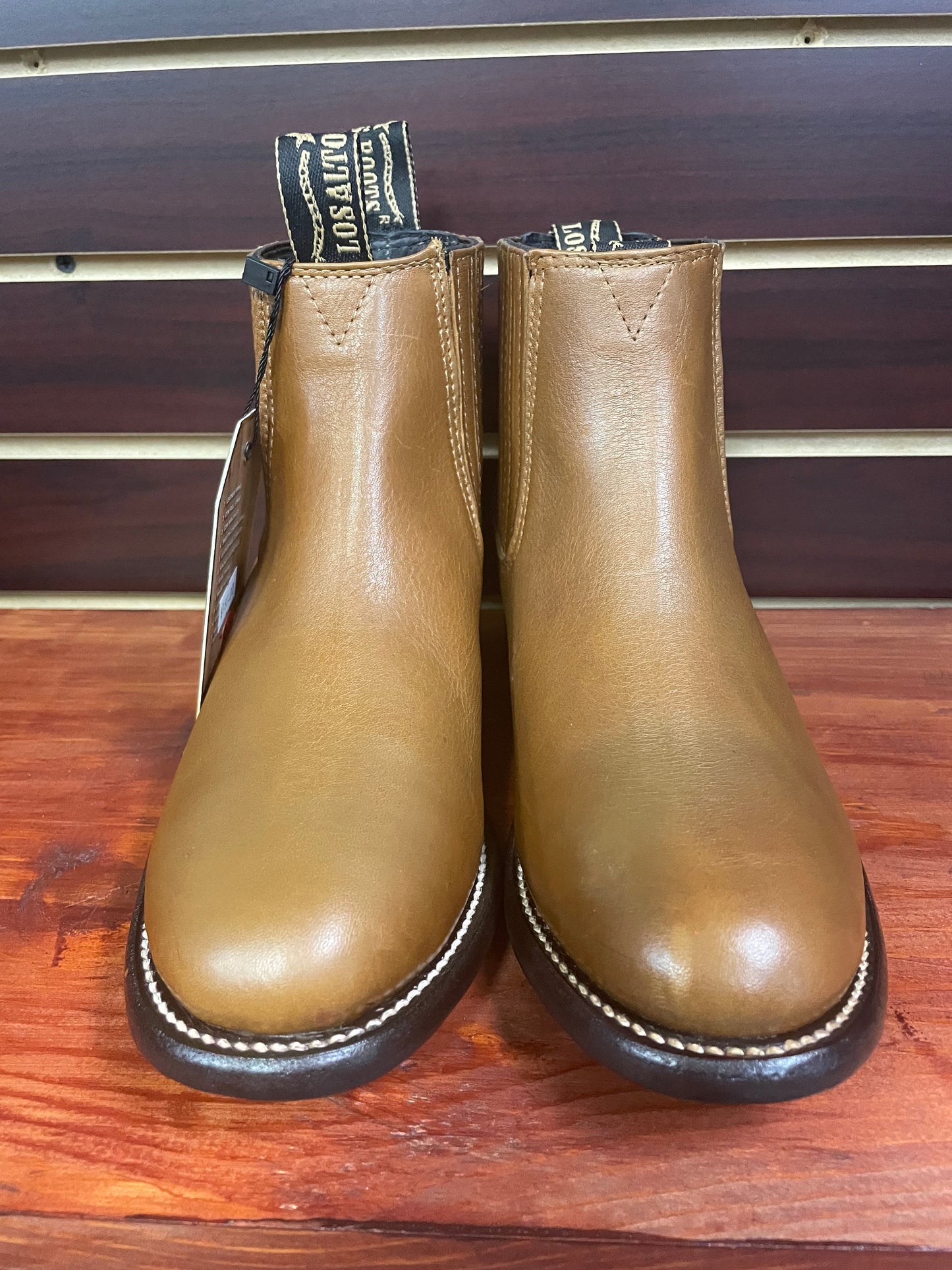 Belmont Charro Short Boot Oval Toe (Honey)