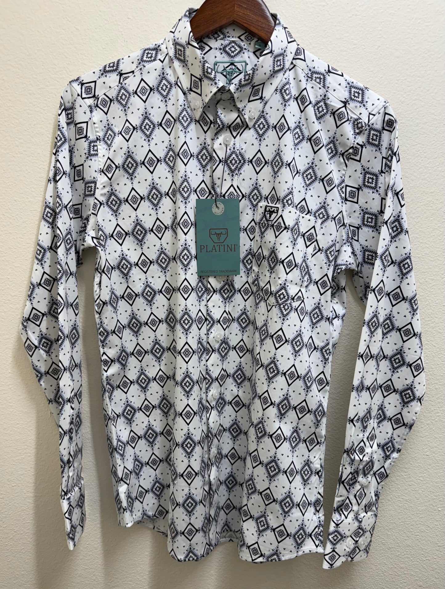 White Design Men’s Long sleeve Shirt