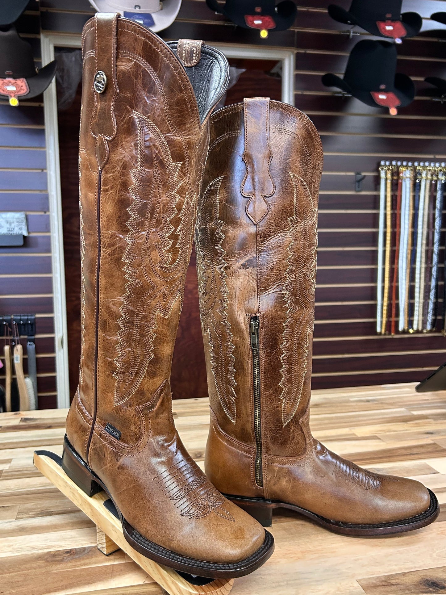 Divina Tall Square Toe Boot (Orix)