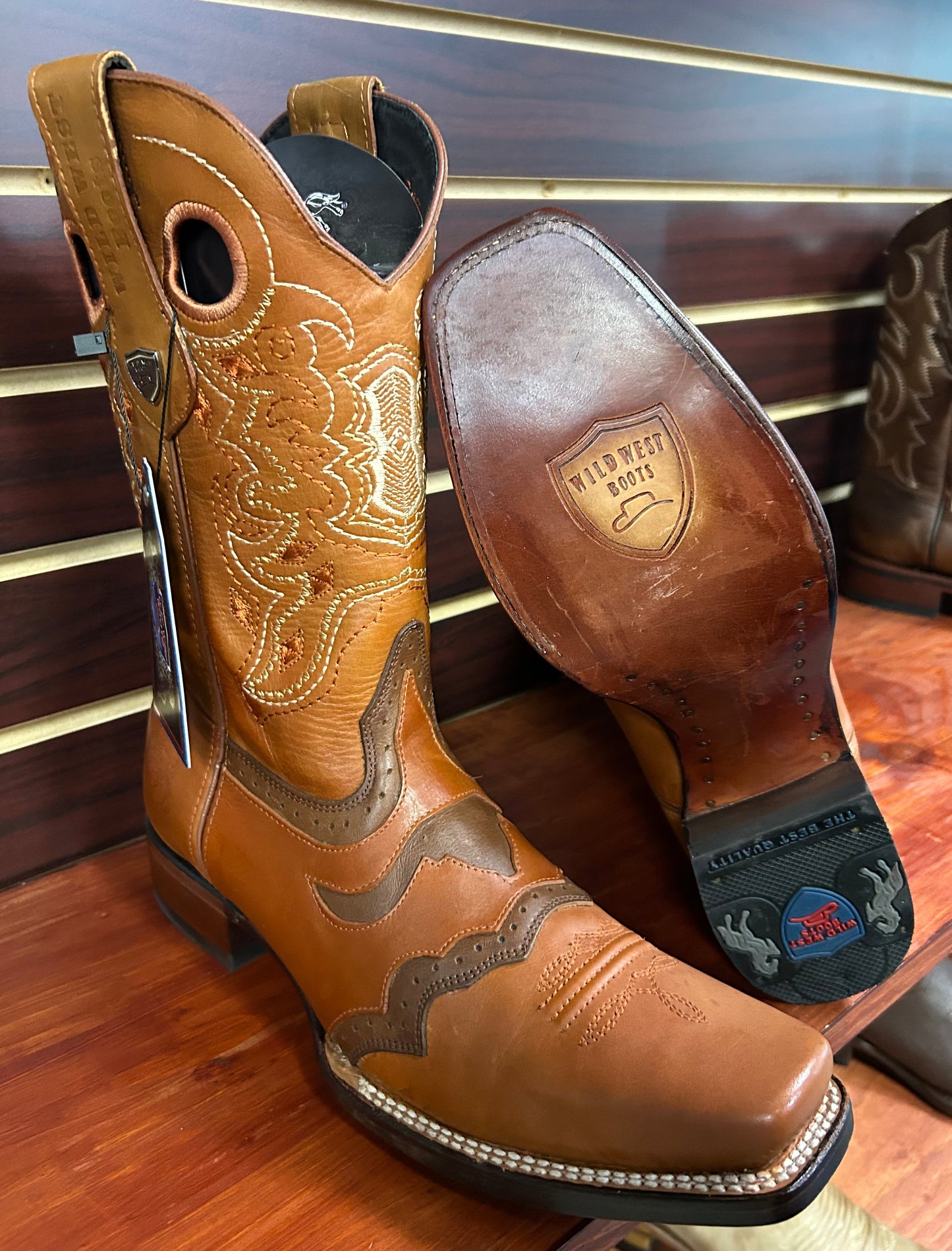 Rodeo Square Toe Long Horn Boot(Chedron)