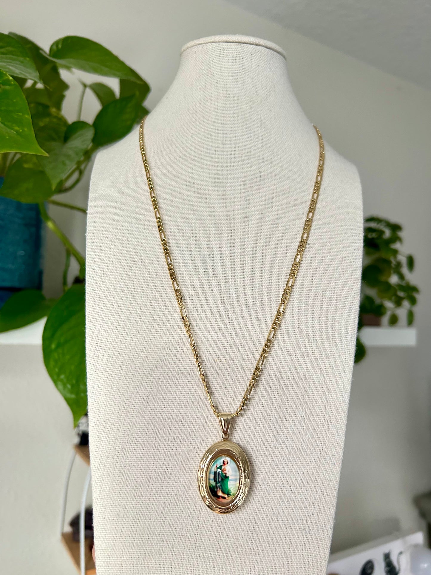 San Judas Locket Necklace