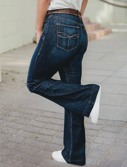 Boot Stitch Pocket Bootcut Jeans