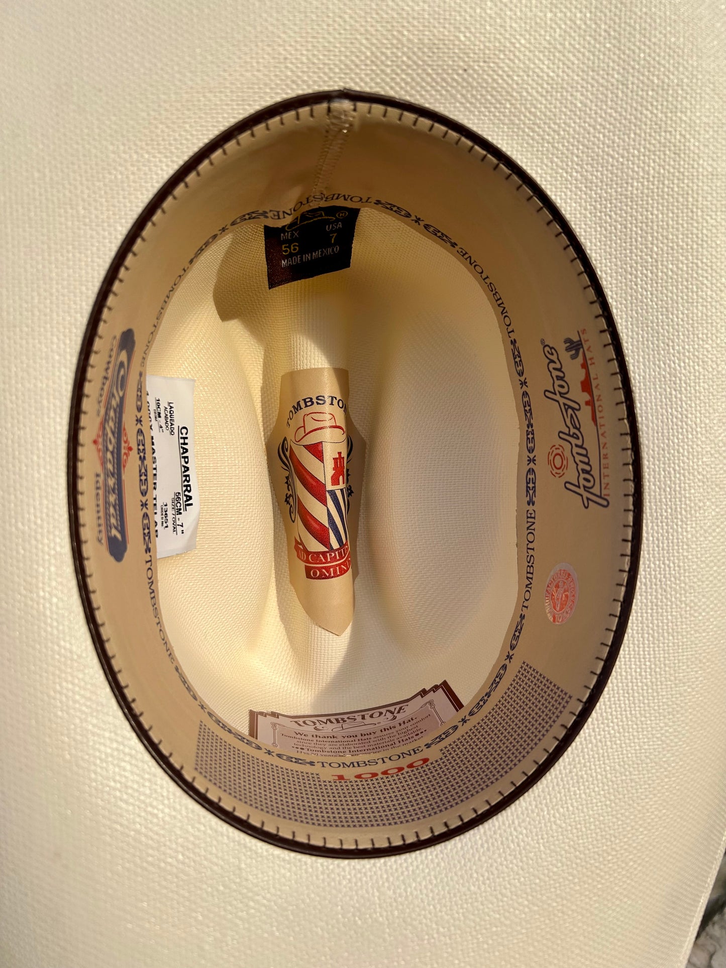 Sombrero Tombstone 1000X Chaparral Estilo Sinaloa