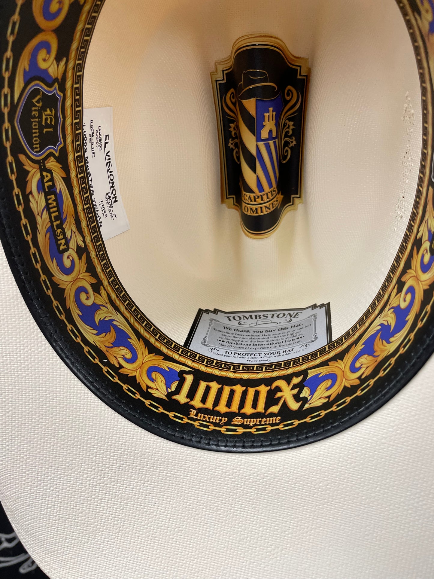 Sombrero Tombstone 1000X Copa Alta Estilo El Viejon