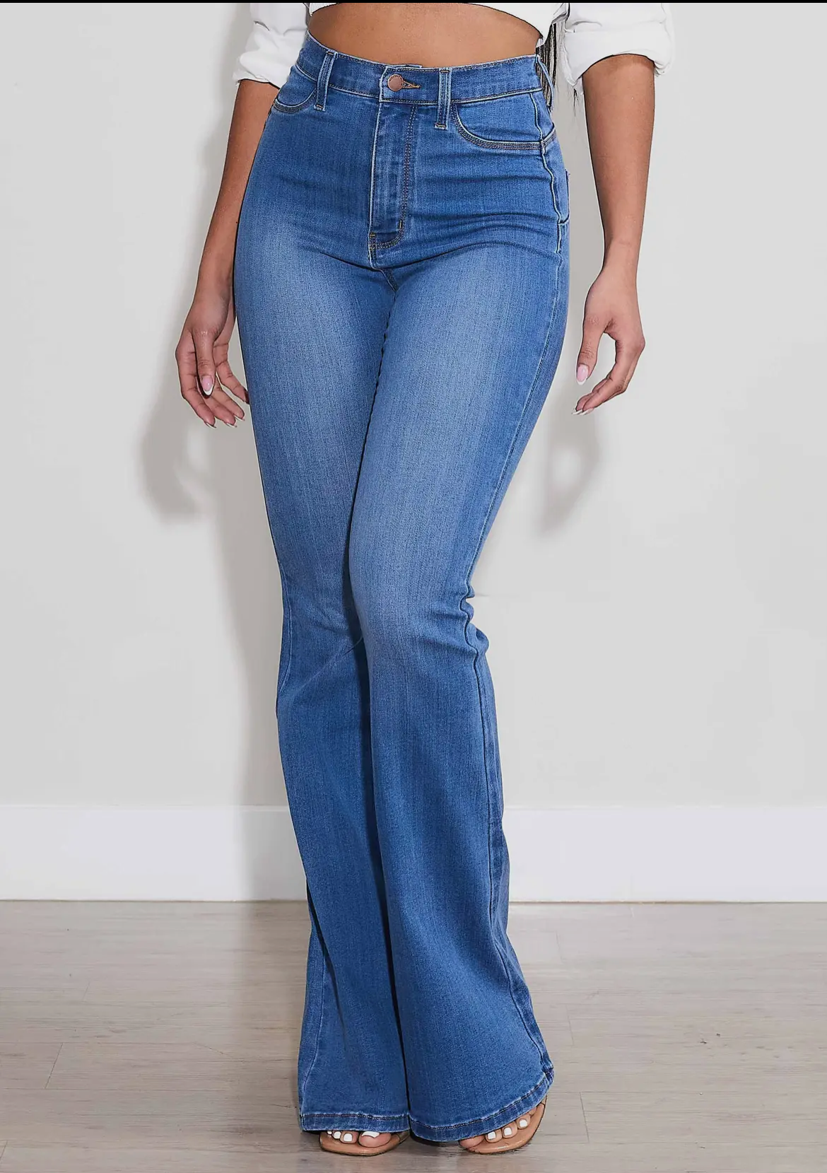 Flare Jeans (Medium Stone)